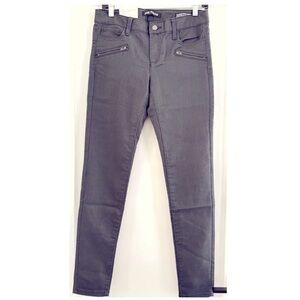 Joe Fresh Grey Zip Pockets Classic Slim Jeans charcoal grey women’s size 26 NWT